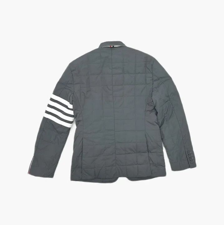 Thom Browne Thom Browne Gray Striped Puffer Jacket for Men Size US M / EU 48-50 / 2 - 3 Thumbnail