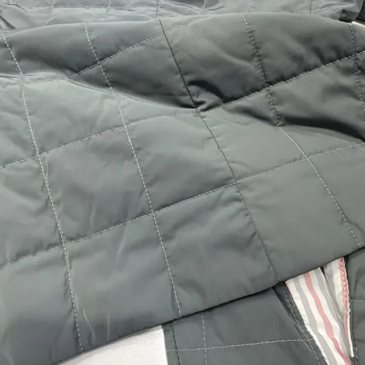 Thom Browne Thom Browne Gray Striped Puffer Jacket for Men Size US M / EU 48-50 / 2 - 8 Thumbnail