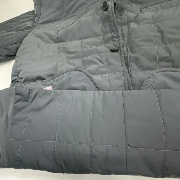 Thom Browne Thom Browne Gray Striped Tailored Down Jacket Size US M / EU 48-50 / 2 - 10 Thumbnail