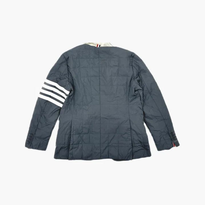 Thom Browne Thom Browne Gray Striped Tailored Down Jacket Size US M / EU 48-50 / 2 - 3 Thumbnail