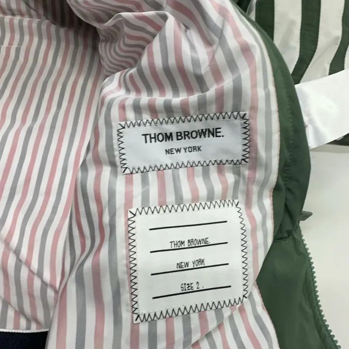 Thom Browne Thom Browne Green Hooded Down Jacket for Men Size US S / EU 44-46 / 1 - 7 Thumbnail