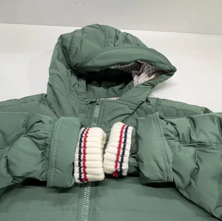 Thom Browne Thom Browne Green Hooded Down Jacket for Men Size US S / EU 44-46 / 1 - 13 Thumbnail