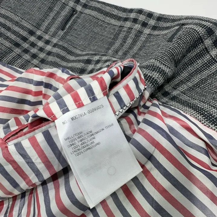 Thom Browne Thom Browne Gray Plaid Long Coat for Men Size US S / EU 44-46 / 1 - 7 Thumbnail