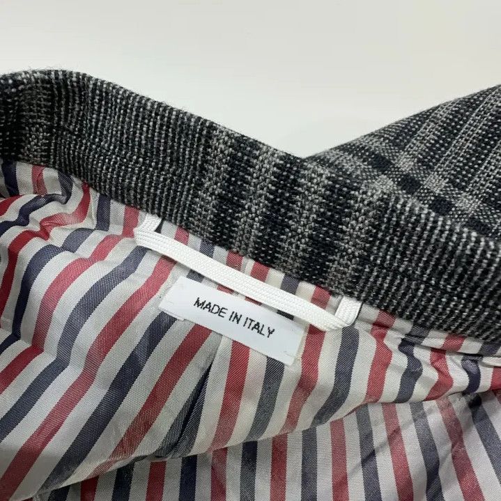 Thom Browne Thom Browne Gray Plaid Overcoat for Men Size US L / EU 52-54 / 3 - 6 Thumbnail