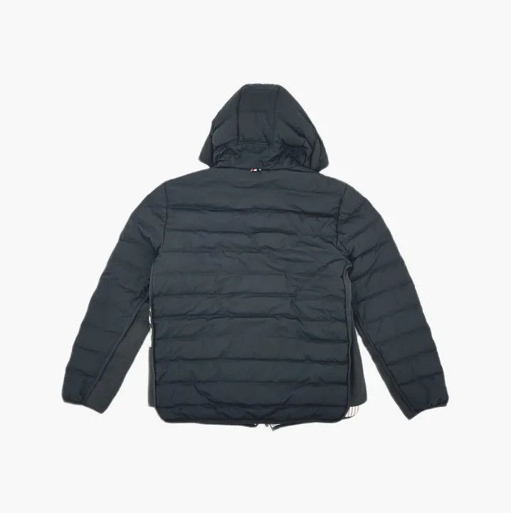 Thom Browne Thom Browne Black Hooded Down Jacket for Men Size US M / EU 48-50 / 2 - 3 Thumbnail