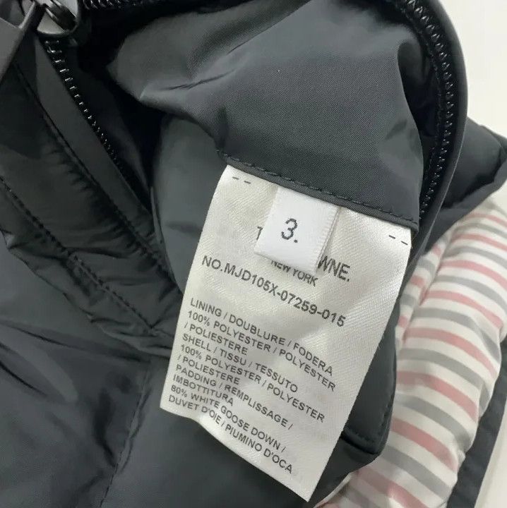 Thom Browne Thom Browne Black Hooded Down Jacket for Men Size US M / EU 48-50 / 2 - 7 Thumbnail