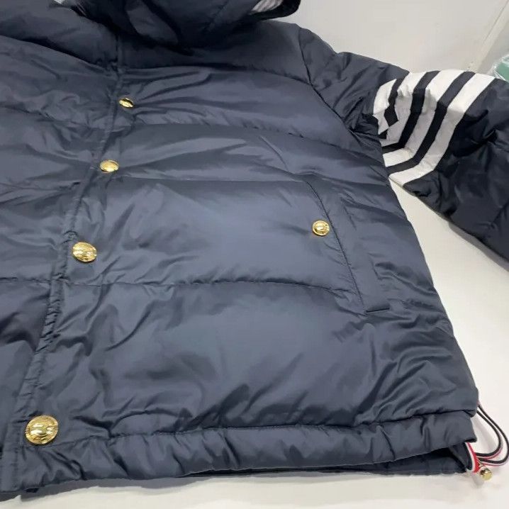 Thom Browne Thom Browne Hooded Down Jacket for Men Size US XL / EU 56 / 4 - 12 Thumbnail
