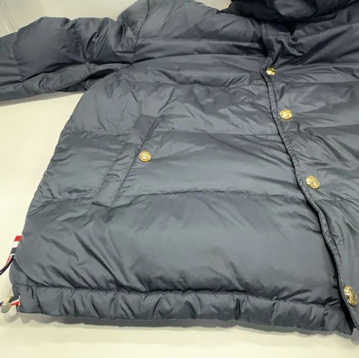 Thom Browne Thom Browne Hooded Down Jacket for Men Size US XL / EU 56 / 4 - 11 Thumbnail