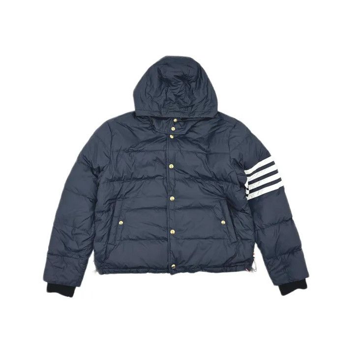 Thom Browne Thom Browne Hooded Down Jacket for Men Size US XL / EU 56 / 4 - 2 Thumbnail