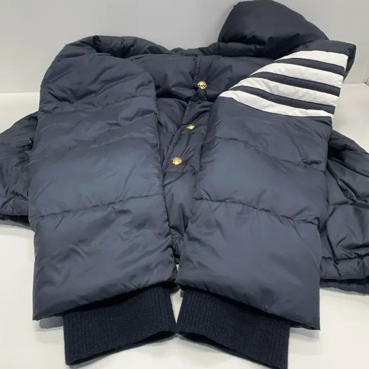Thom Browne Thom Browne Hooded Down Jacket for Men Size US XL / EU 56 / 4 - 16 Thumbnail