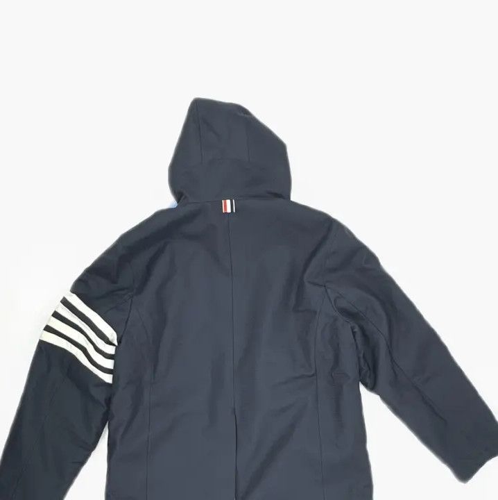 Thom Browne Thom Browne Long Blue Leather Coat for All Genders Size US S / EU 44-46 / 1 - 4 Thumbnail