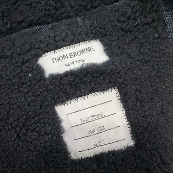 Thom Browne Thom Browne Long Blue Leather Coat for All Genders Size US S / EU 44-46 / 1 - 7 Thumbnail
