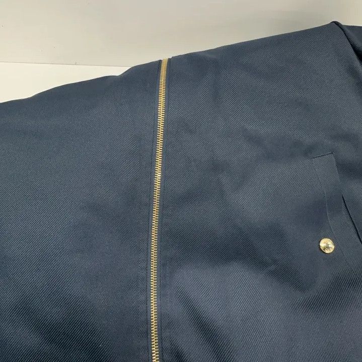 Thom Browne Thom Browne Long Blue Leather Coat for All Genders Size US S / EU 44-46 / 1 - 14 Thumbnail