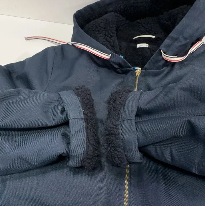 Thom Browne Thom Browne Long Blue Leather Coat for All Genders Size US S / EU 44-46 / 1 - 18 Thumbnail