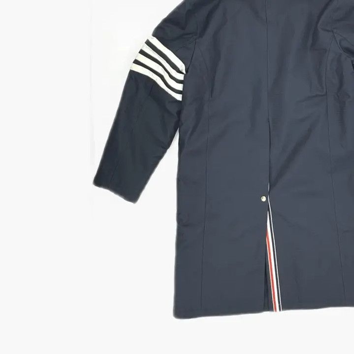 Thom Browne Thom Browne Long Blue Leather Coat for All Genders Size US S / EU 44-46 / 1 - 5 Thumbnail