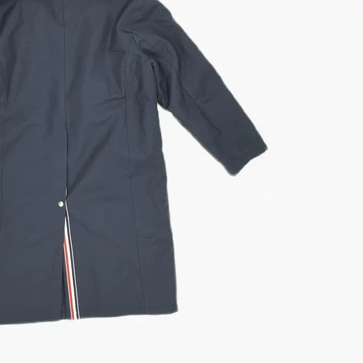 Thom Browne Thom Browne Long Blue Leather Coat for All Genders Size US S / EU 44-46 / 1 - 6 Thumbnail