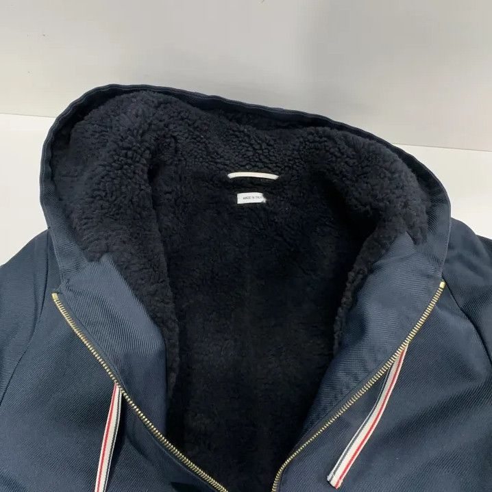 Thom Browne Thom Browne Long Blue Leather Coat for All Genders Size US S / EU 44-46 / 1 - 13 Thumbnail