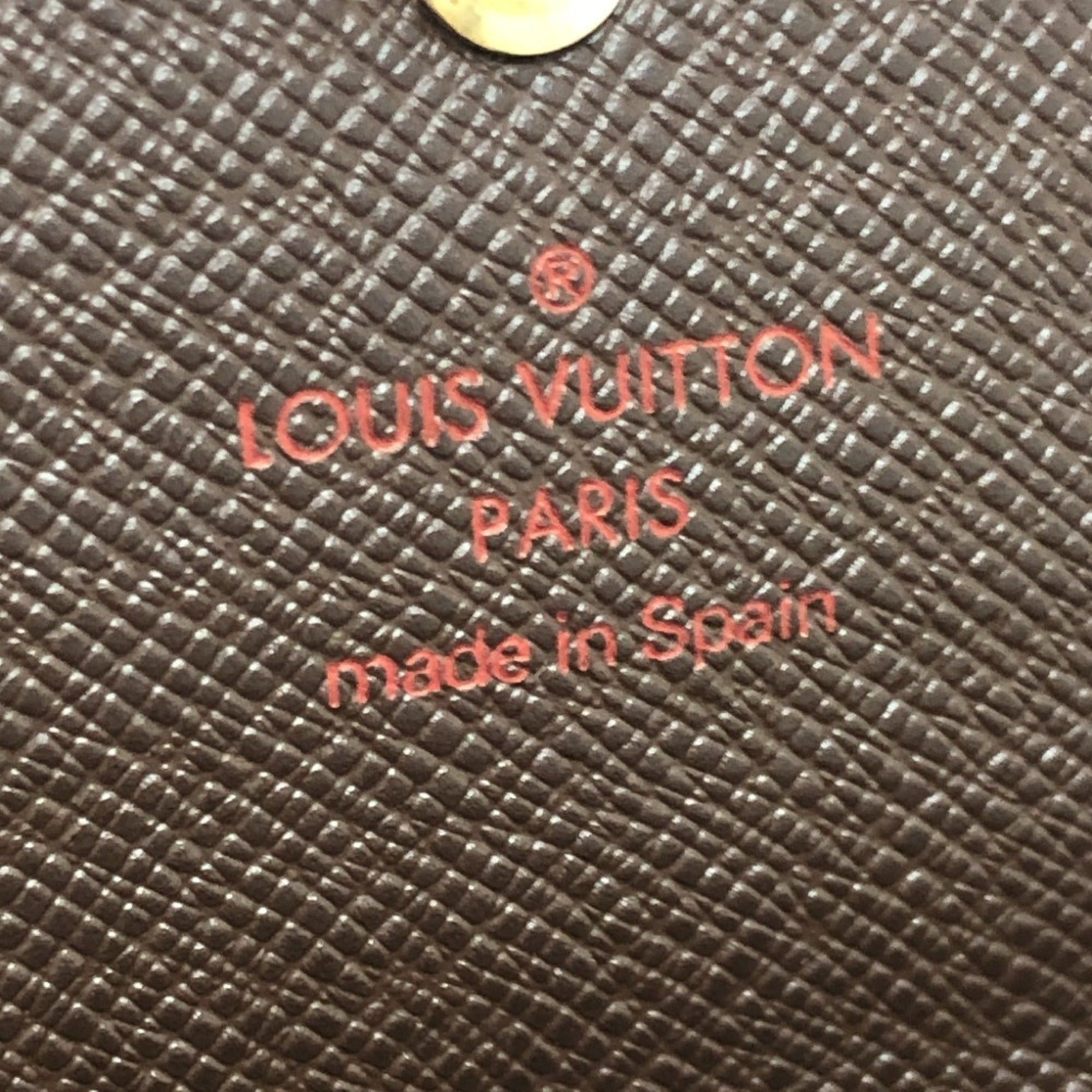 Louis Vuitton LOUIS VUITTON N61734 Portefeuille Sarah Long Wallet, Bifold, Damier Canvas, Ebene, Brown, Women's Size ONE SIZE - 10 Thumbnail