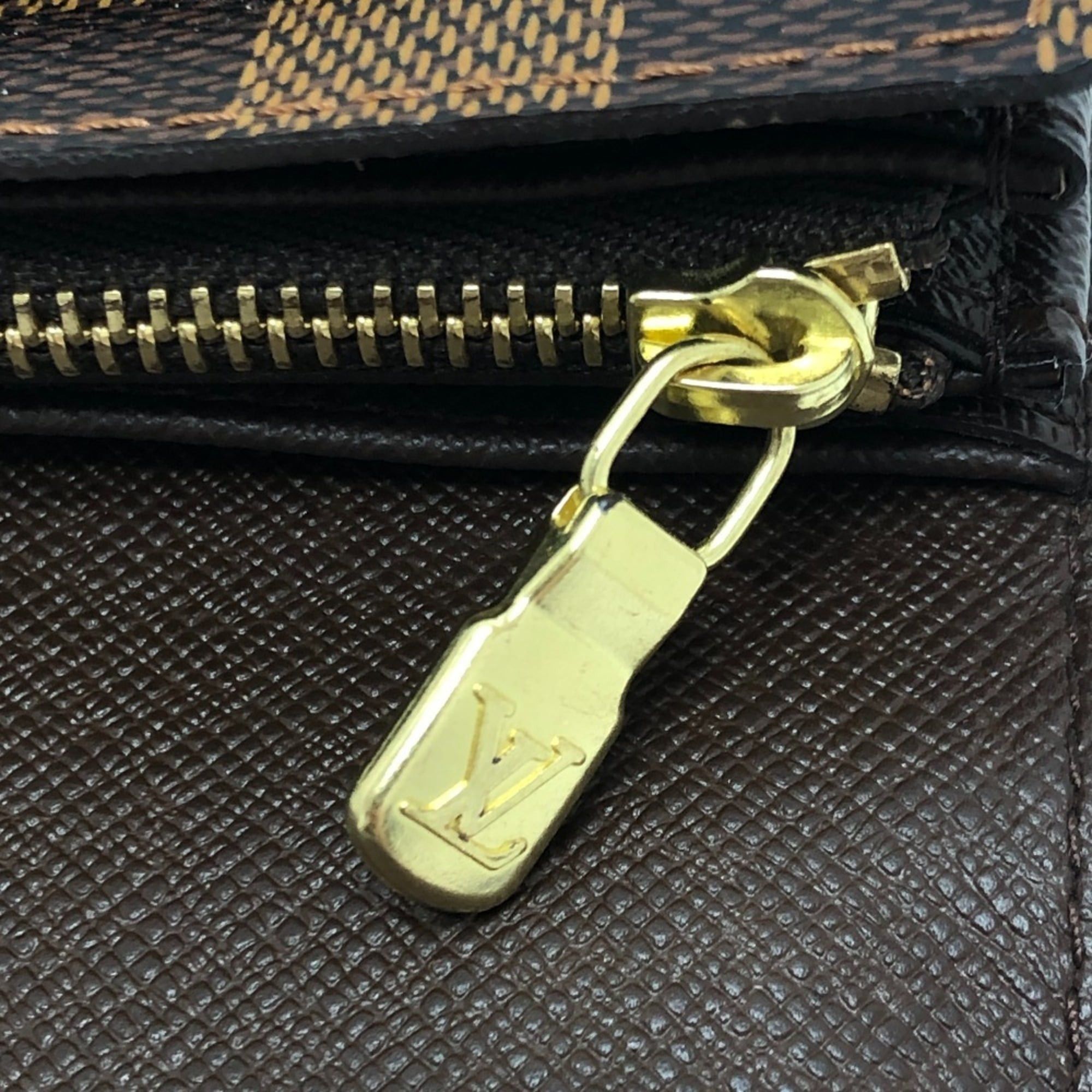 Louis Vuitton LOUIS VUITTON N61734 Portefeuille Sarah Long Wallet, Bifold, Damier Canvas, Ebene, Brown, Women's Size ONE SIZE - 16 Thumbnail