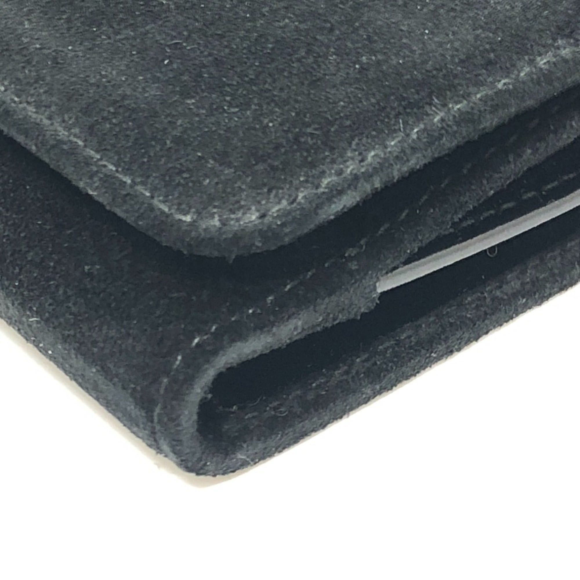Gucci GUCCI Old Gucci Interlocking G Long Wallet, Flap Suede and Enamel, Women's, Black Size ONE SIZE - 16 Thumbnail