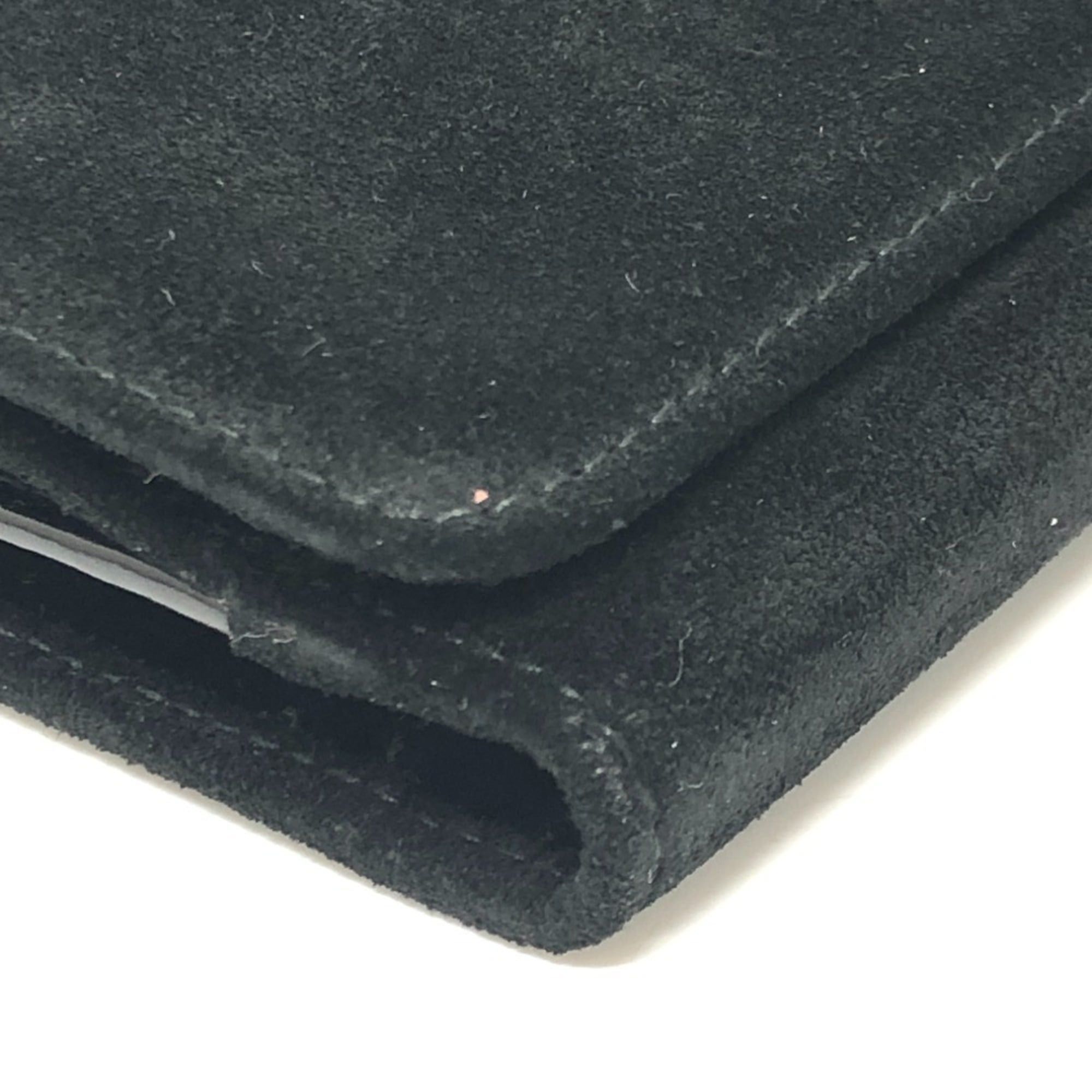 Gucci GUCCI Old Gucci Interlocking G Long Wallet, Flap Suede and Enamel, Women's, Black Size ONE SIZE - 17 Thumbnail