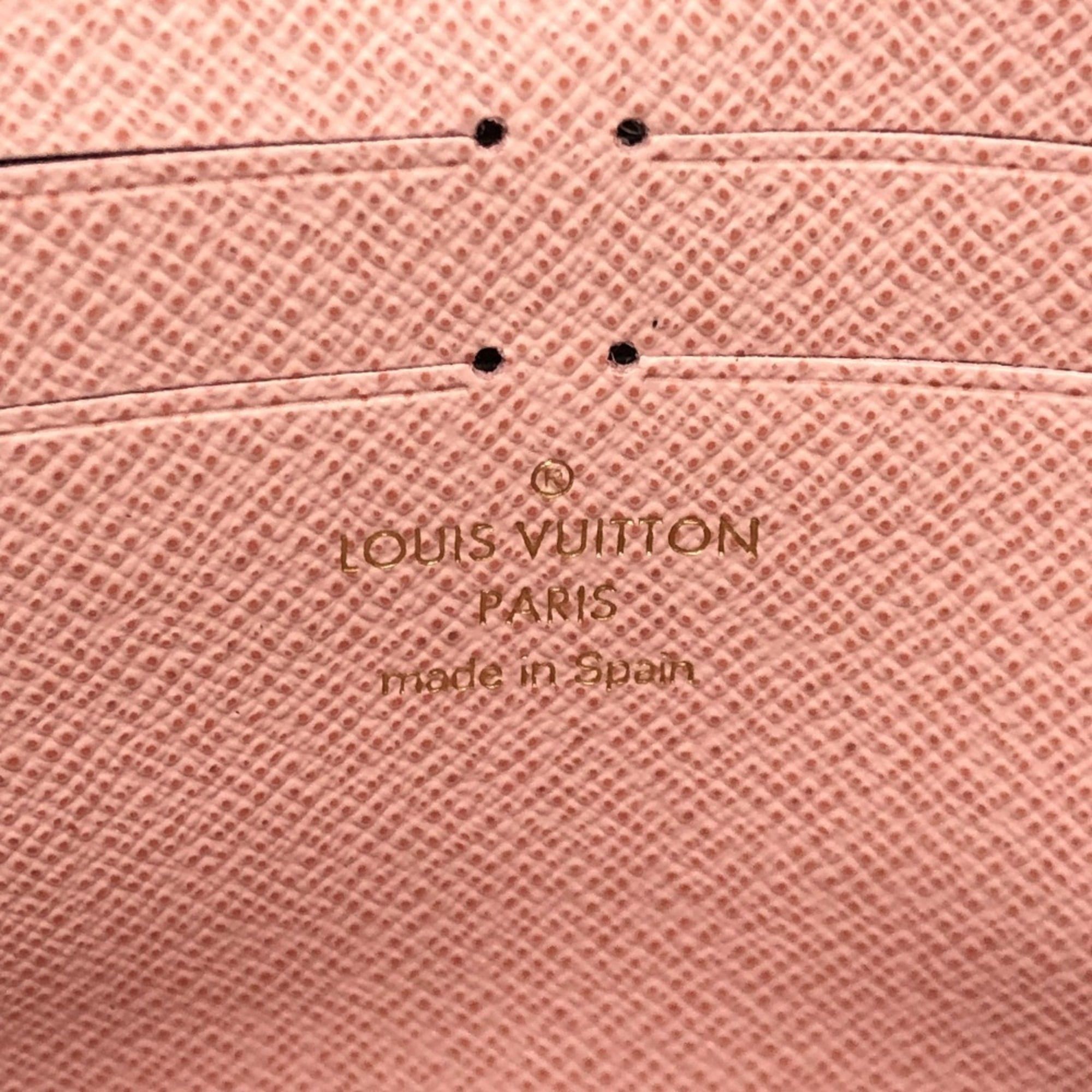 Louis Vuitton LOUIS VUITTON M62203 Portefeuille Jeanne Business Card Case Long Wallet Monogram Canvas Women's Rose Ballerine Size ONE SIZE - 11 Thumbnail