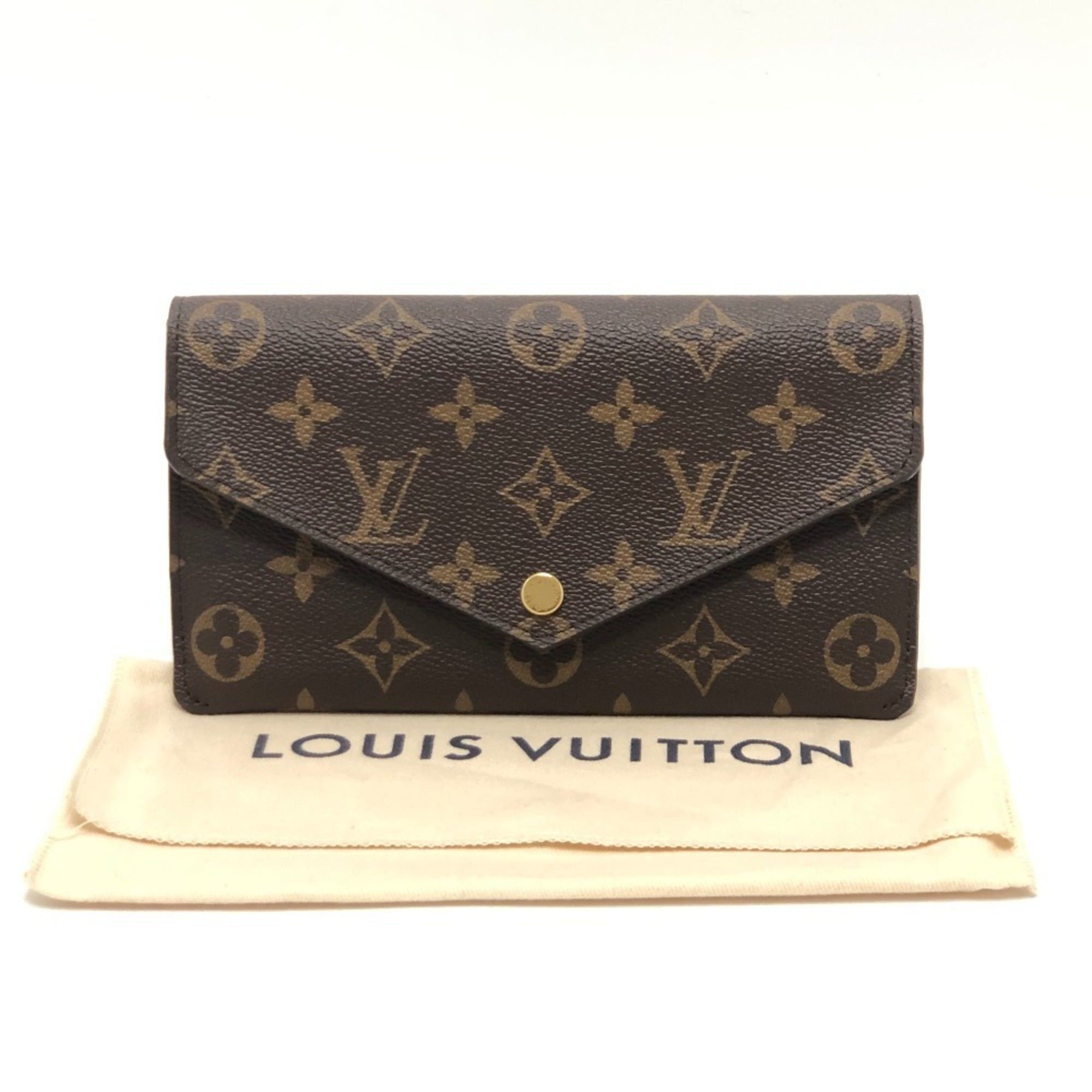 Louis Vuitton LOUIS VUITTON M62203 Portefeuille Jeanne Business Card Case Long Wallet Monogram Canvas Women's Rose Ballerine Size ONE SIZE - 17 Thumbnail