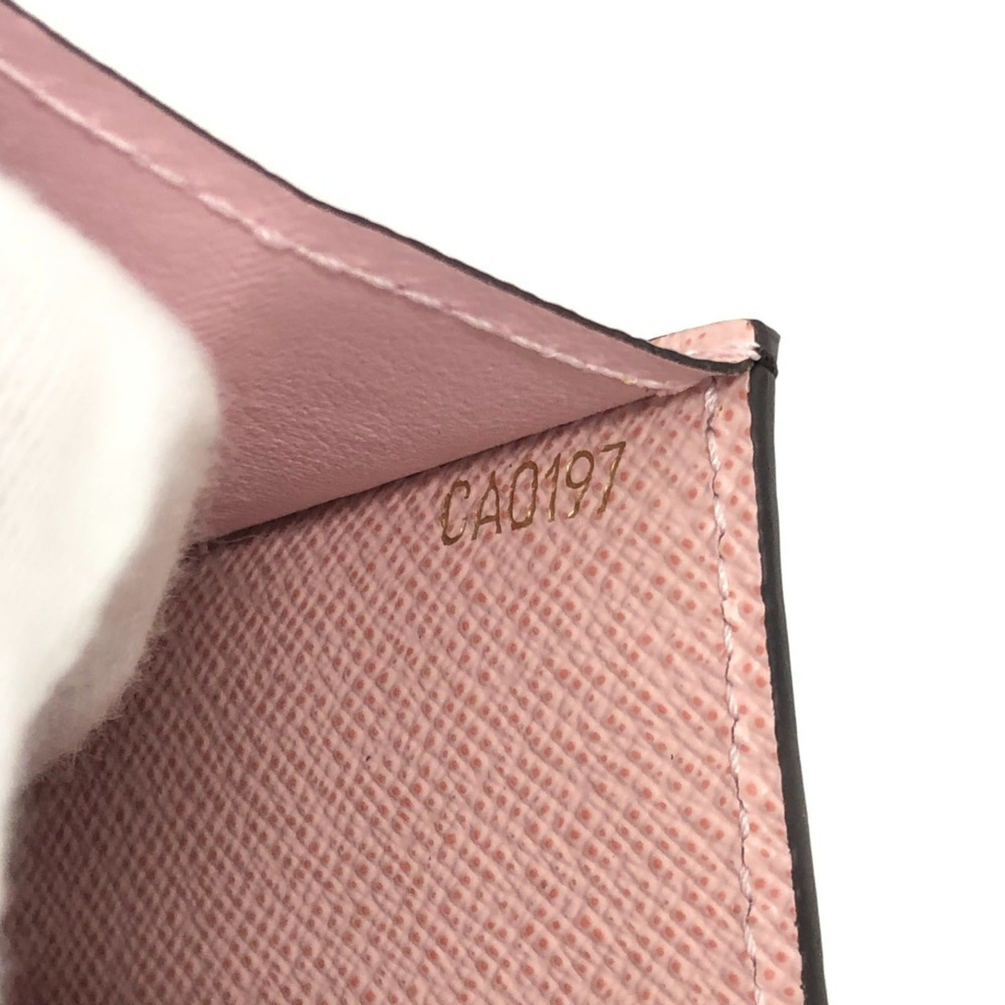 Louis Vuitton LOUIS VUITTON M62203 Portefeuille Jeanne Business Card Case Long Wallet Monogram Canvas Women's Rose Ballerine Size ONE SIZE - 12 Thumbnail