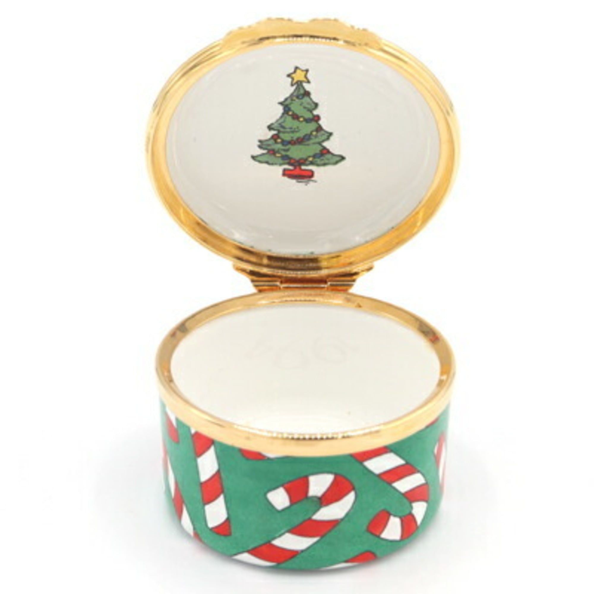 Tiffany & Co. Tiffany & Co. Halcyon Days collaboration pill case, multicolored gold enamel metal 1994 Christmas Santa, HALCYON DAYS, TIFFANY CO. Size ONE SIZE - 4 Thumbnail