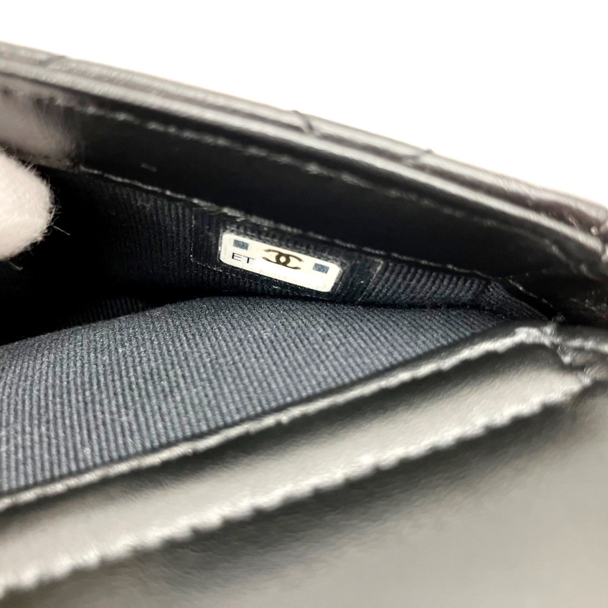 Chanel CHANEL AP2215 Chain Wallet 2.55 Calfskin Phone Case Black Women's Size ONE SIZE - 12 Thumbnail