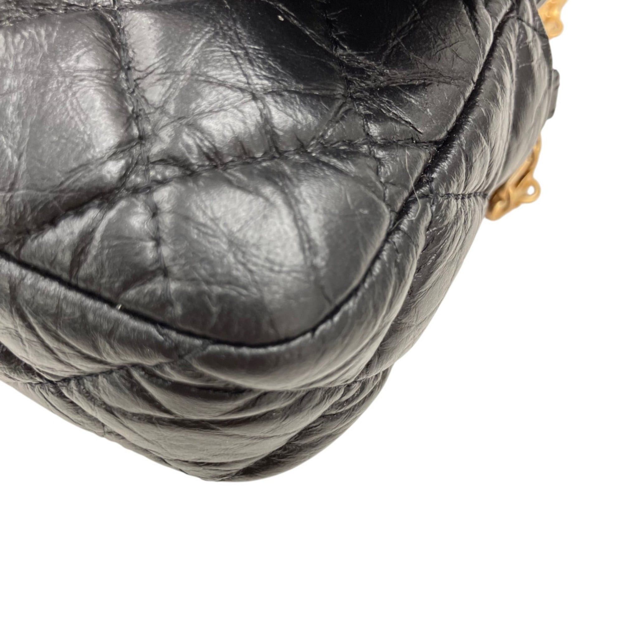 Chanel CHANEL AP2215 Chain Wallet 2.55 Calfskin Phone Case Black Women's Size ONE SIZE - 7 Thumbnail