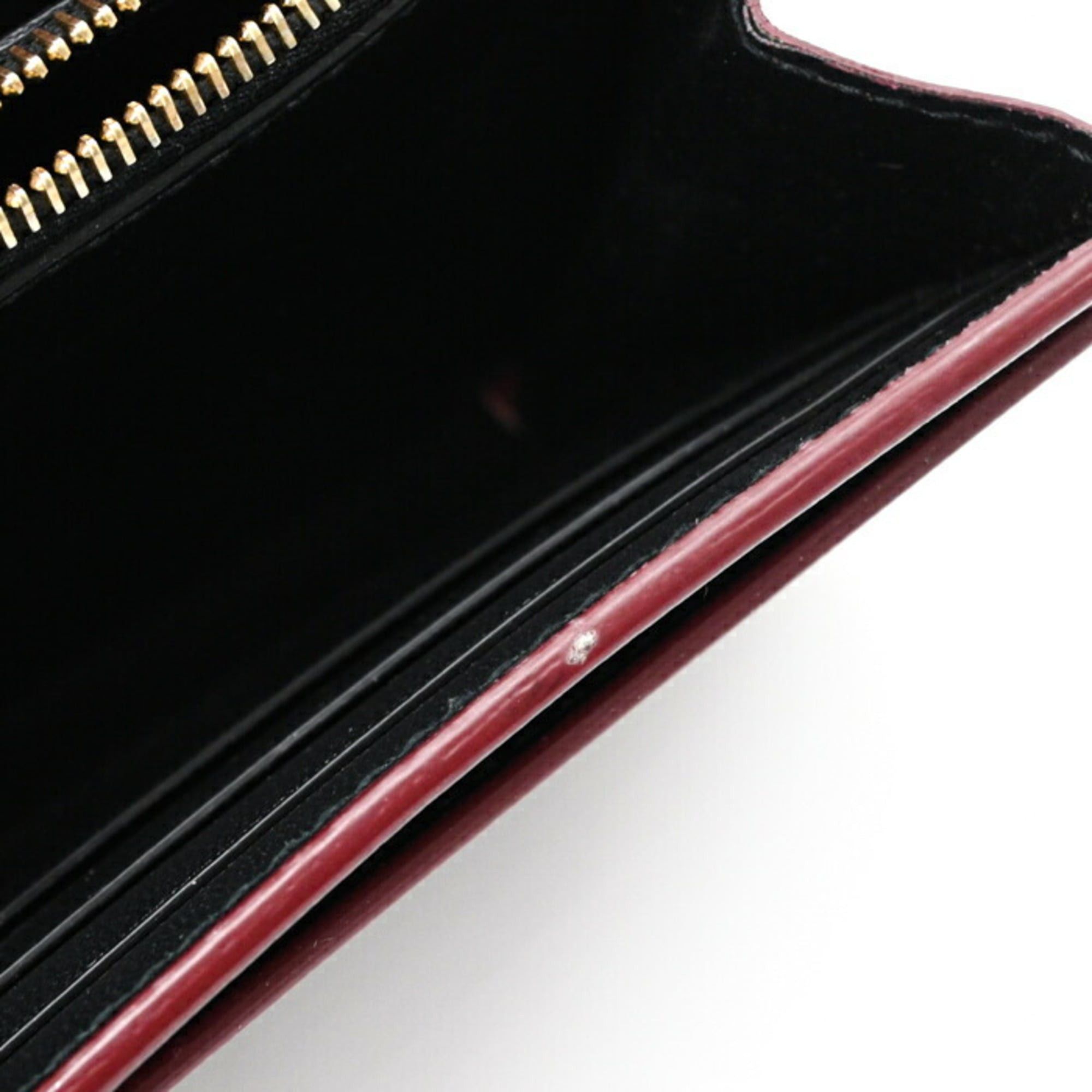 Cartier Cartier Garland de Leather Long Wallet, Bordeaux, Women's, L3001753 Size ONE SIZE - 9 Thumbnail