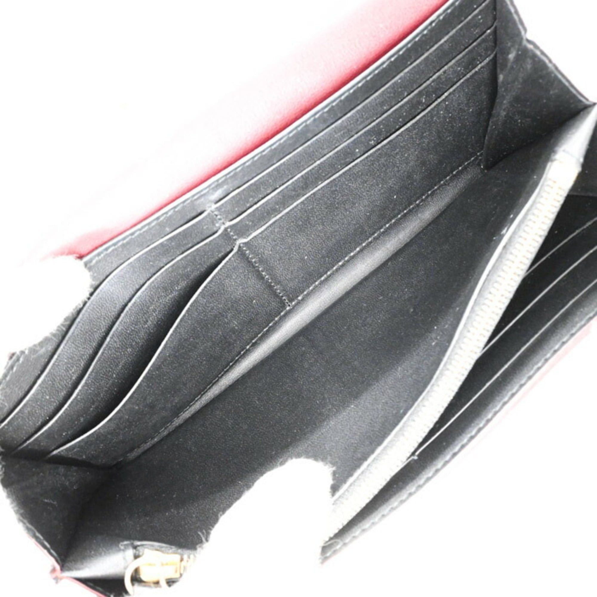 Cartier Cartier Garland de Leather Long Wallet, Bordeaux, Women's, L3001753 Size ONE SIZE - 14 Thumbnail
