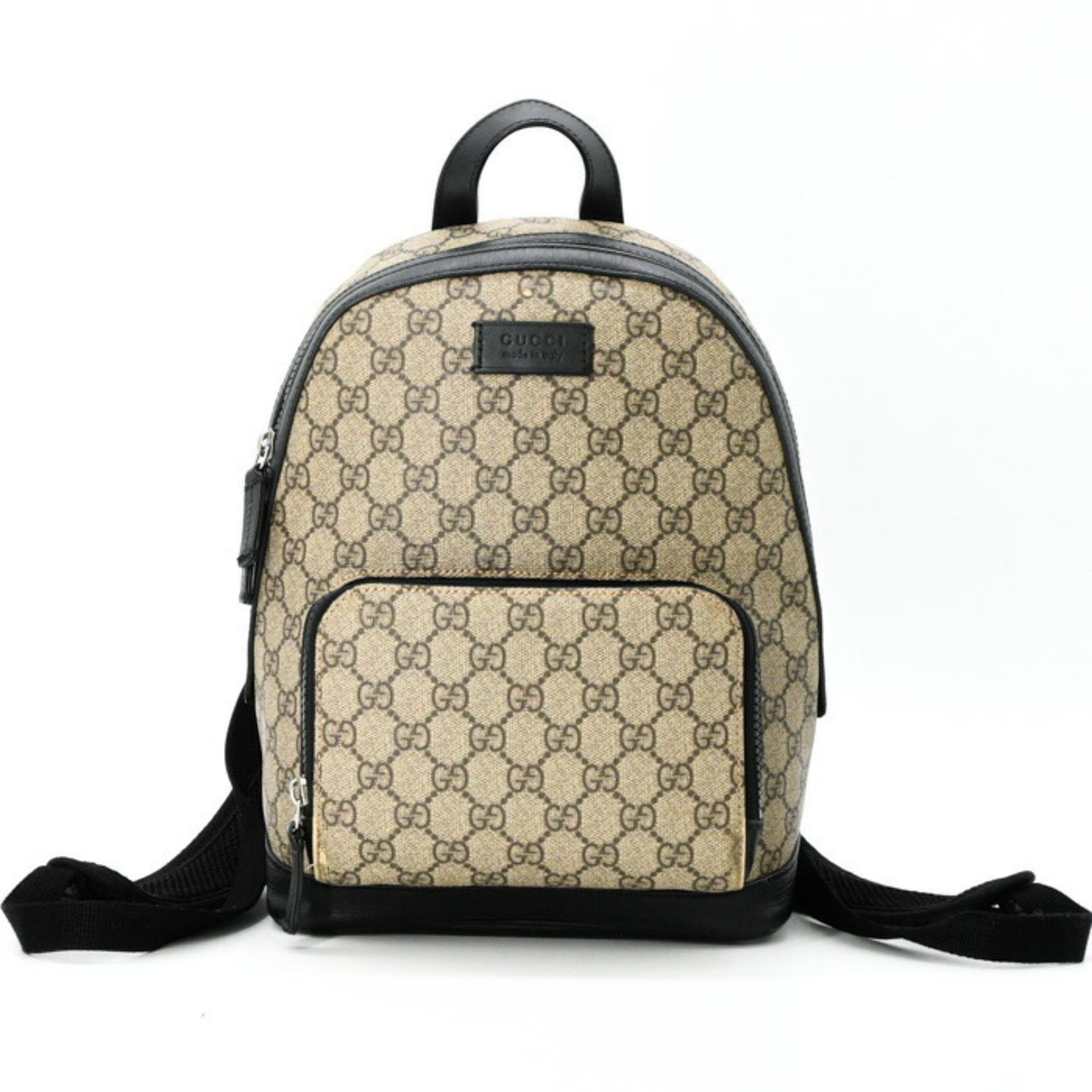 Gucci GUCCI GG Supreme Backpack Canvas and Leather 429020 Size ONE SIZE - 2 Thumbnail