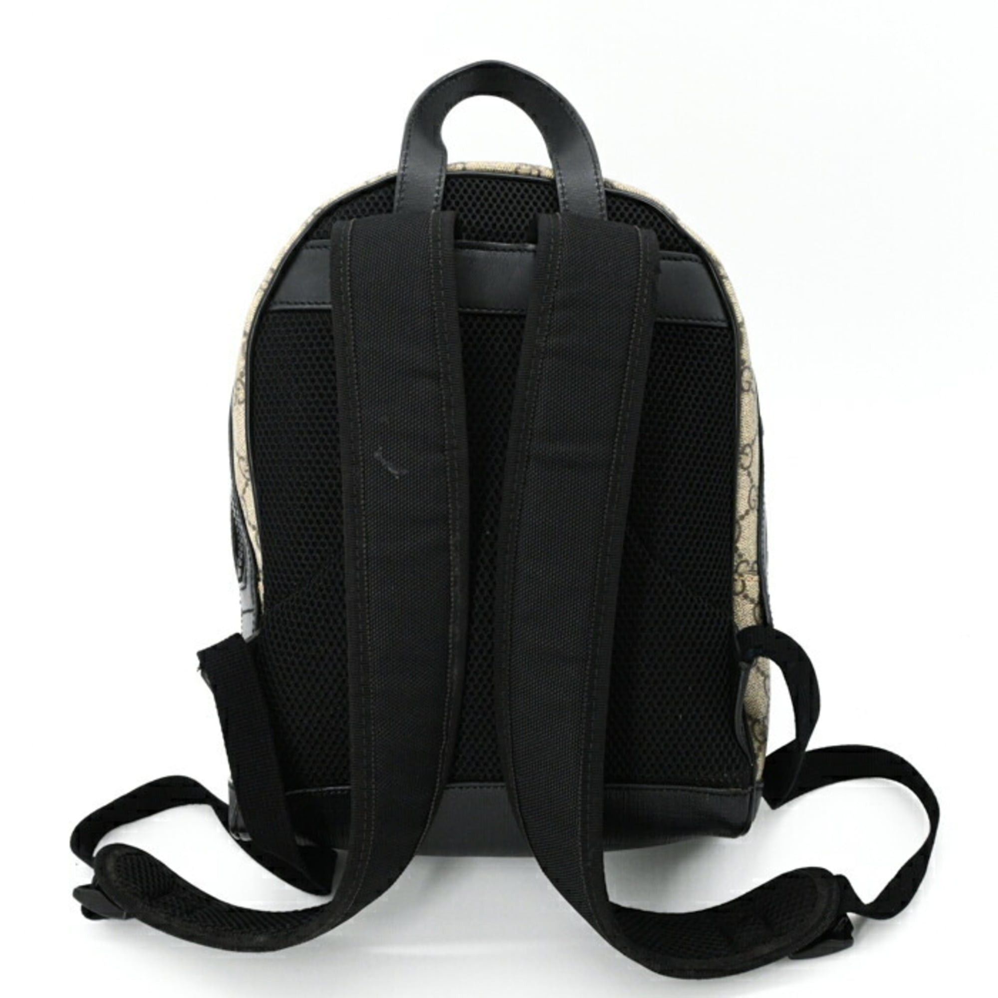 Gucci GUCCI GG Supreme Backpack Canvas and Leather 429020 Size ONE SIZE - 3 Thumbnail