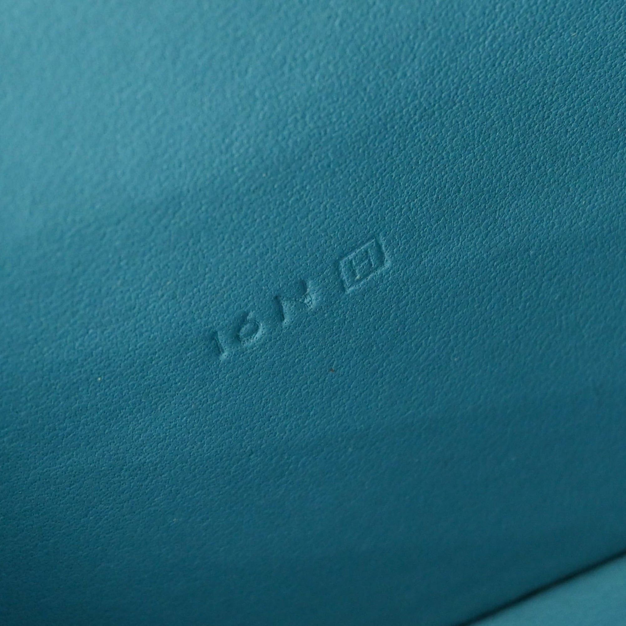 Hermes HERMES Dogon Duo GM Long Wallet, Togo Leather Bifold Blue Jean #□H Size ONE SIZE - 12 Thumbnail