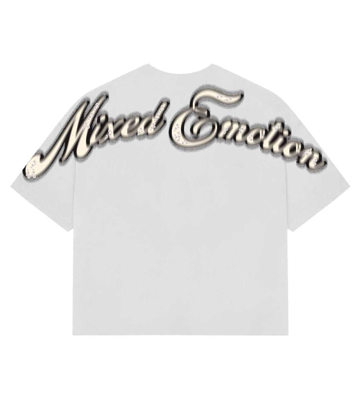 Other Mixed Emotions Pearl Cropped Tee White Size US XL / EU 56 / 4 - 2 Thumbnail