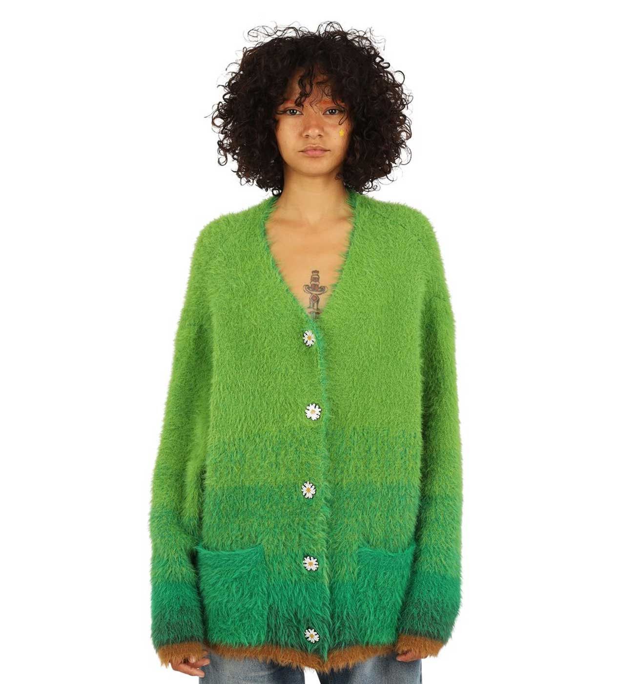Other WNTD Mohair Cardigan Green Size US L / EU 52-54 / 3 - 2 Thumbnail