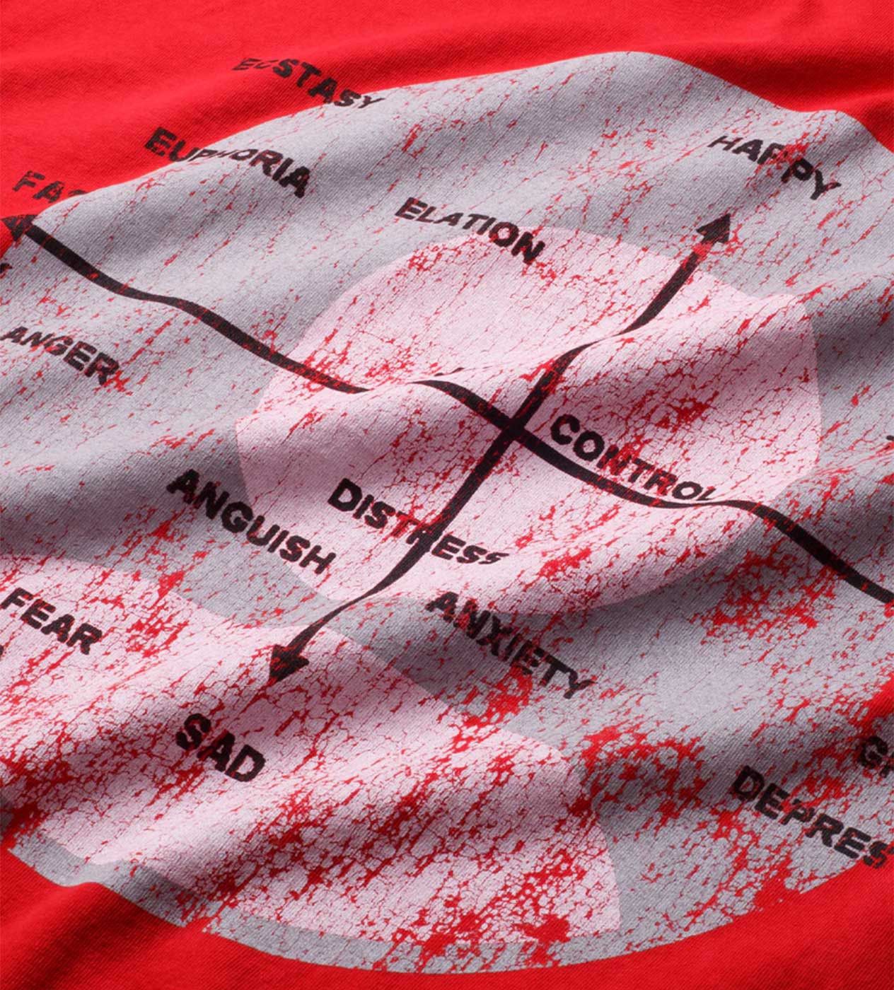 Other Pieces Mental Health Tee Vintage Red Size US XXL / EU 58 / 5 - 4 Thumbnail