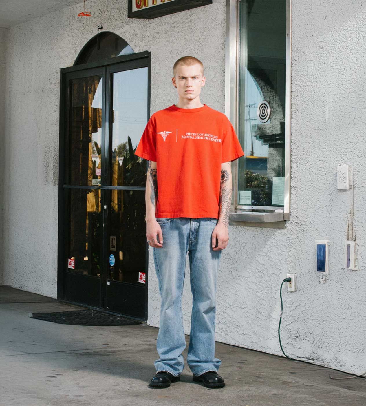 Other Pieces Mental Health Tee Vintage Red Size US XXL / EU 58 / 5 - 6 Thumbnail