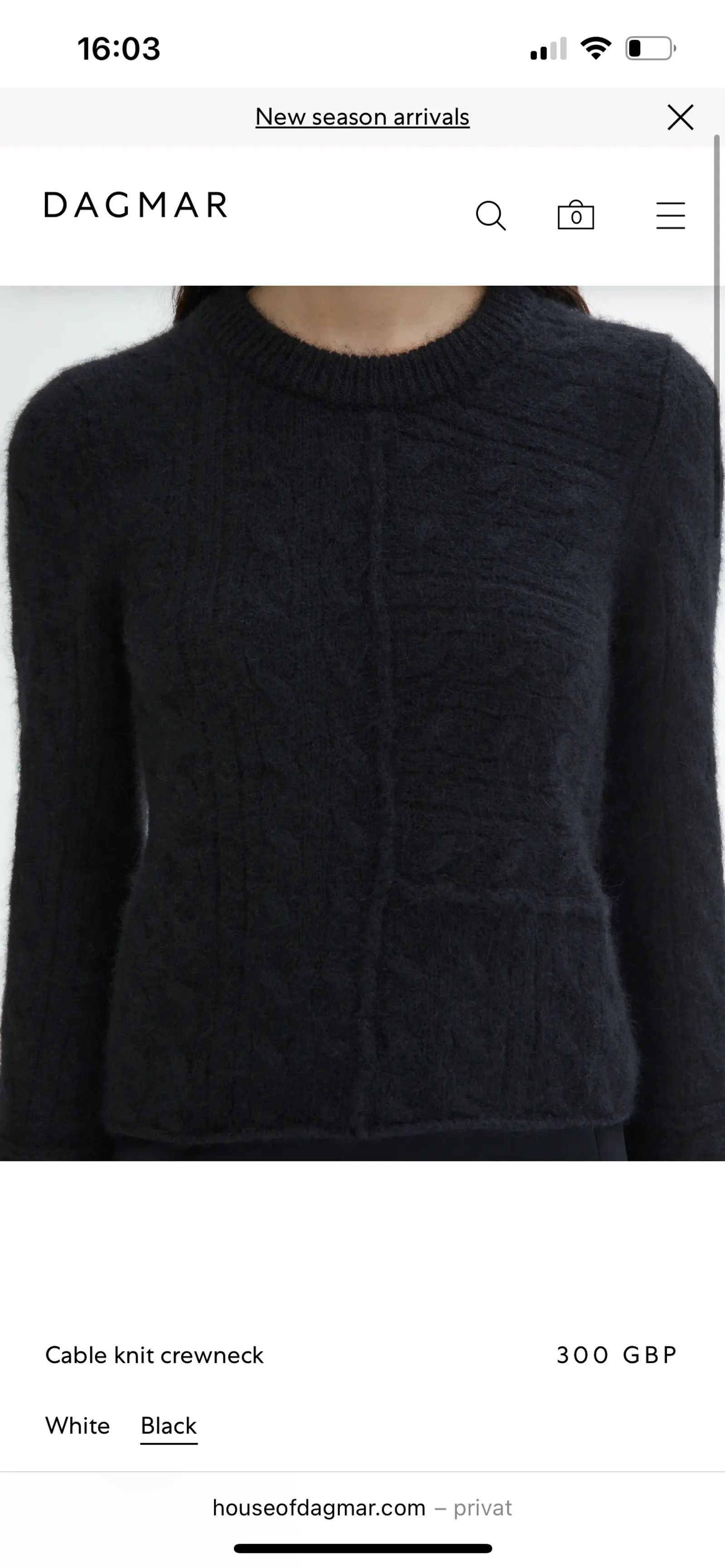Dagmar Dagmar Cable knit crewneck Sweater Size M / US 6-8 / IT 42-44 - 7 Thumbnail