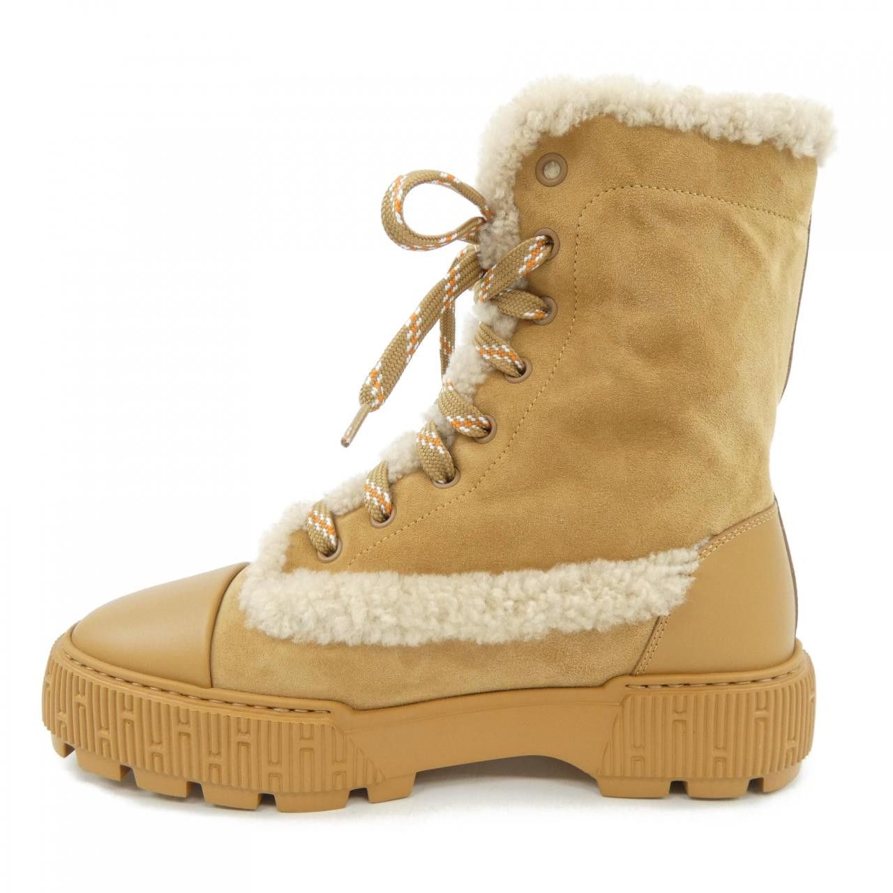 Hermes Hermes Hermès FRESH ANKLE BOOTS Suede Goatskin/Calfskin/Shearling Ankle Boots 37.5 Suede Shoes DUTY FREE for USA Size ONE SIZE - 2 Thumbnail