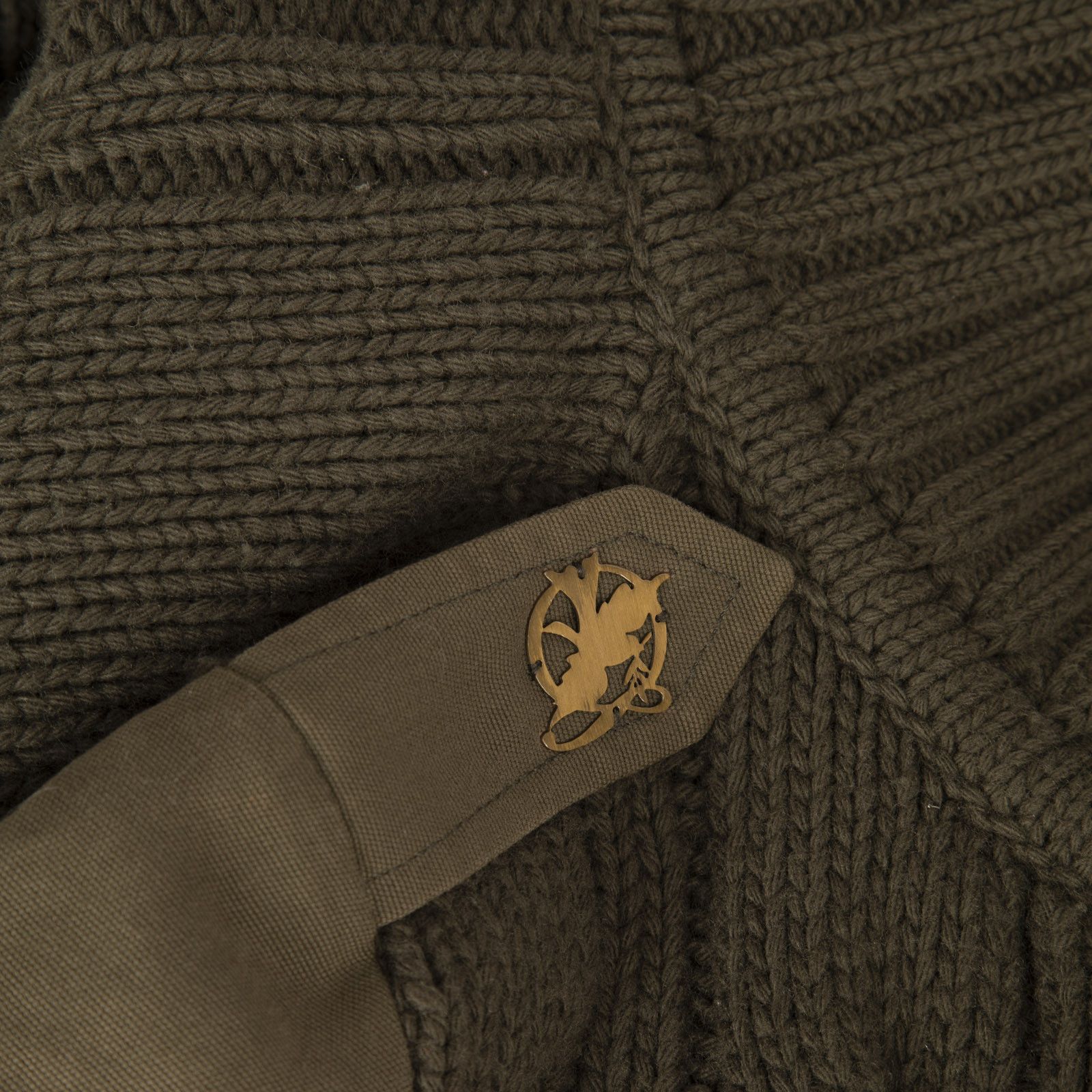 Alexander McQueen Green Wool Knit Panelled Jacket Size S / US 4 / IT 40 - 3 Thumbnail