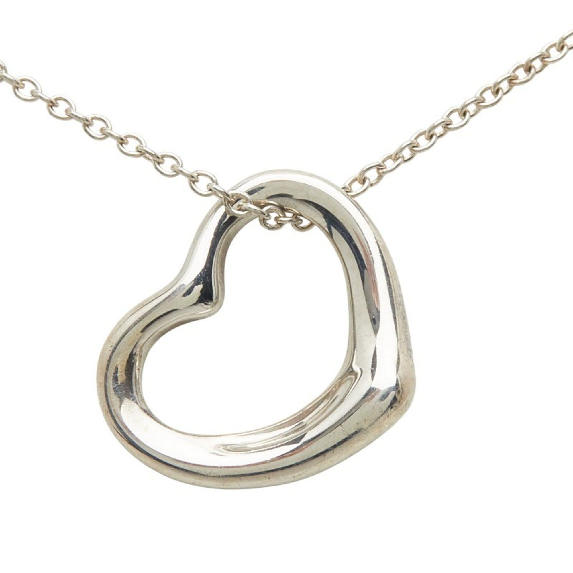 Tiffany & Co. Tiffany & Co. Open Heart Necklace in 925 Sterling Silver for Women. Size ONE SIZE - 3 Thumbnail