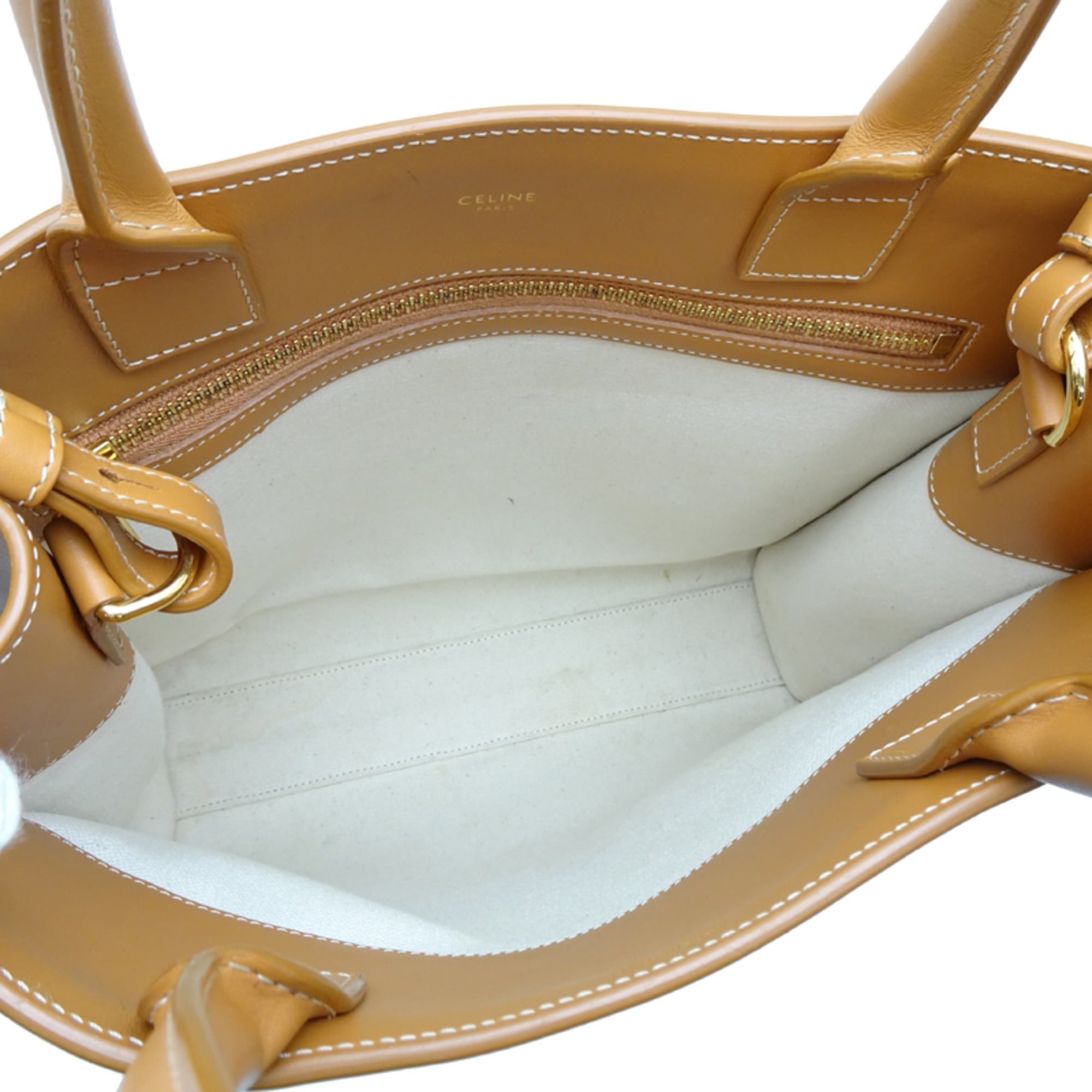 Celine Celine Vertical Cabas Small 2-Way Tote Bag, Women's/Men's, 192082, Coated Canvas, White Size ONE SIZE - 7 Thumbnail