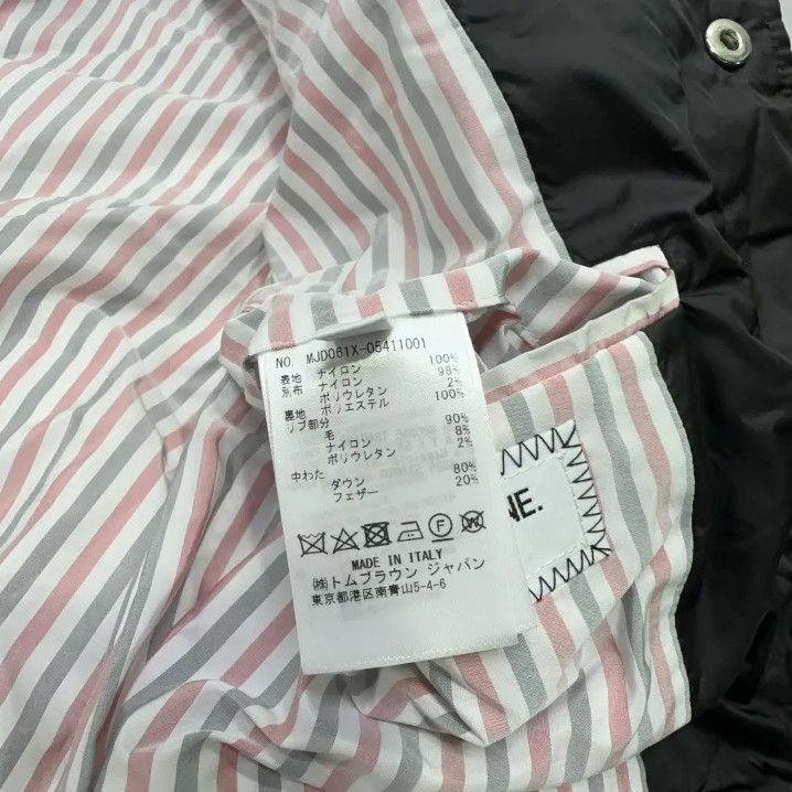 Thom Browne Thom Browne Black Nylon Flight Jacket for Men Size US L / EU 52-54 / 3 - 5 Thumbnail