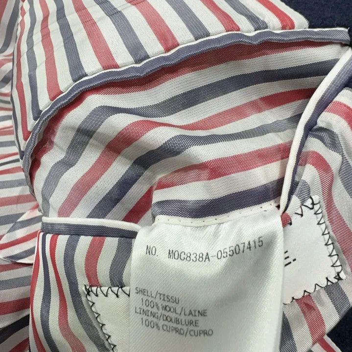 Thom Browne Thom Browne Navy Blue Double-Breasted Coat Size US S / EU 44-46 / 1 - 6 Thumbnail