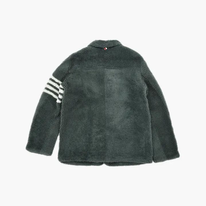 Thom Browne Thom Browne Green Shearling Long Sleeve Jacket Size US M / EU 48-50 / 2 - 3 Thumbnail