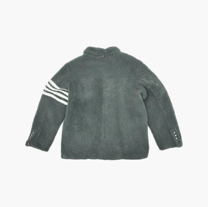 Thom Browne Thom Browne Green Shearling Button-Up Jacket Size US S / EU 44-46 / 1 - 3 Thumbnail