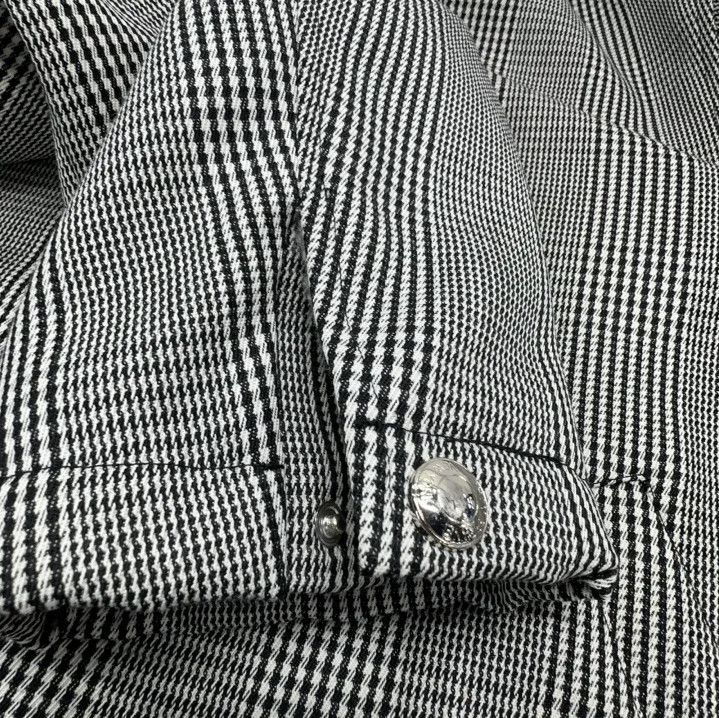 Thom Browne Thom Browne Wool Flight Jacket in Black and White Size US S / EU 44-46 / 1 - 9 Thumbnail